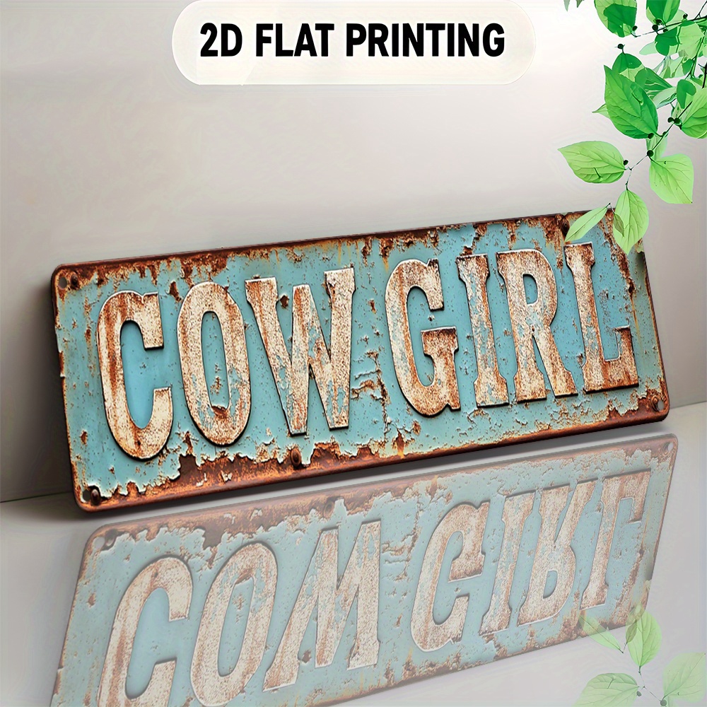 2D Metal Cowgirl Wall Art - Vi - огляд і ціна Vintage Collectible Plates